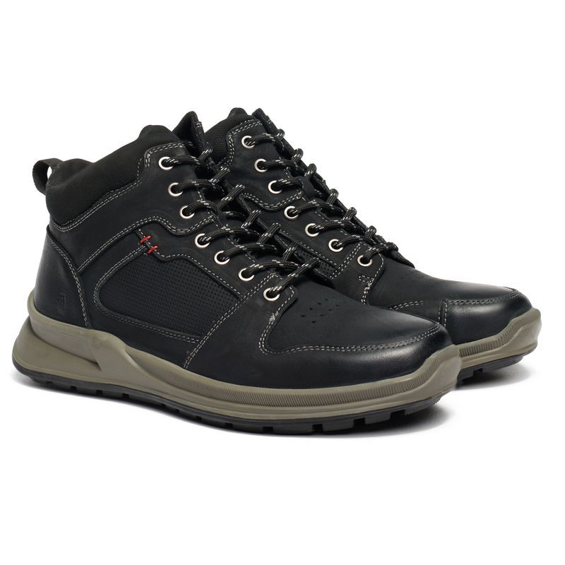 Robuste halbhohe Lederstiefel