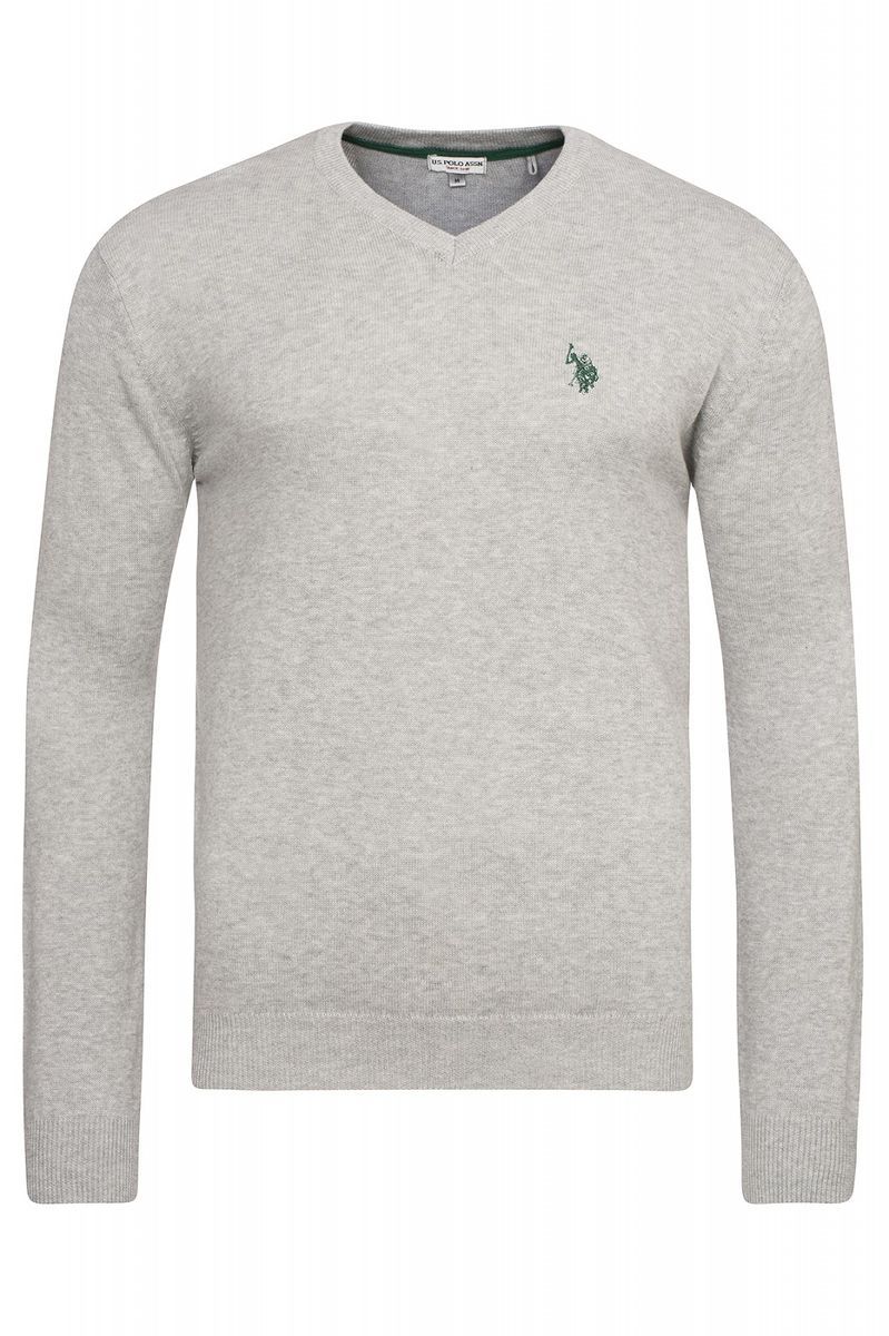 Klassischer V-Ausschnitt Strickpullover