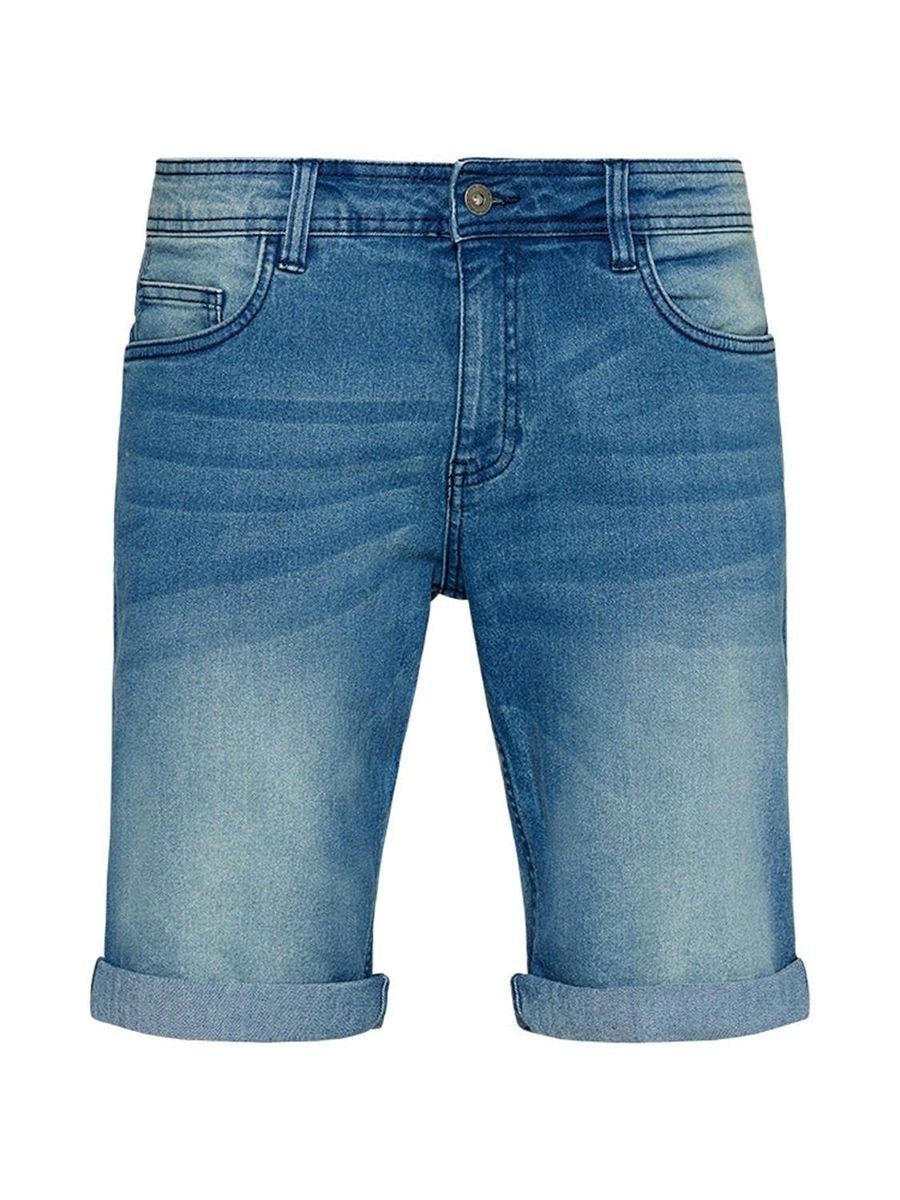 Klassische Denimshorts mit gerolltem Saum