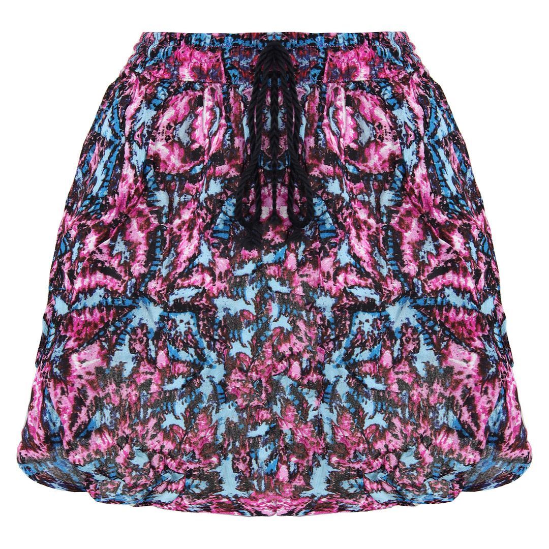 Bedruckte, lässige Shorts mit elastischer Taille