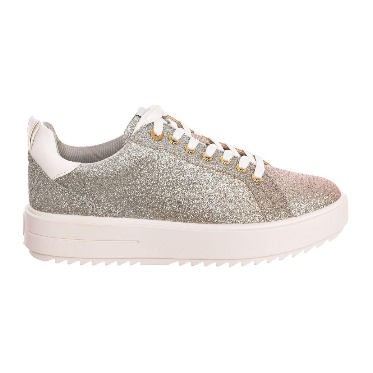 Glitzernde modische Plateau-Sneakers