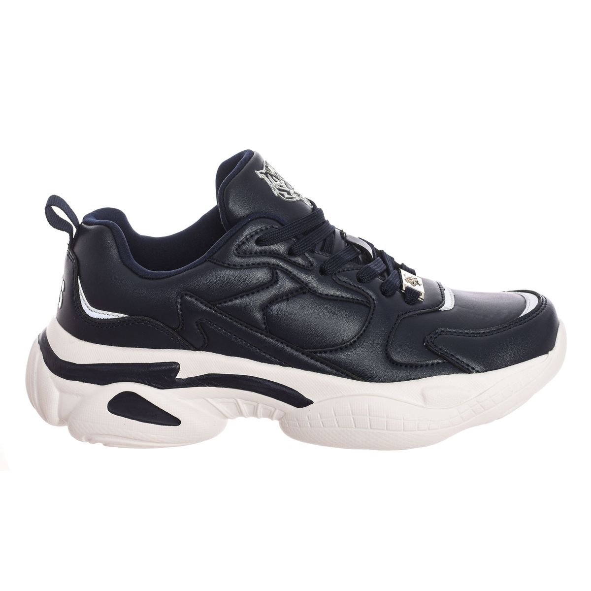 Marineblaue klobige Mode-Sneakers
