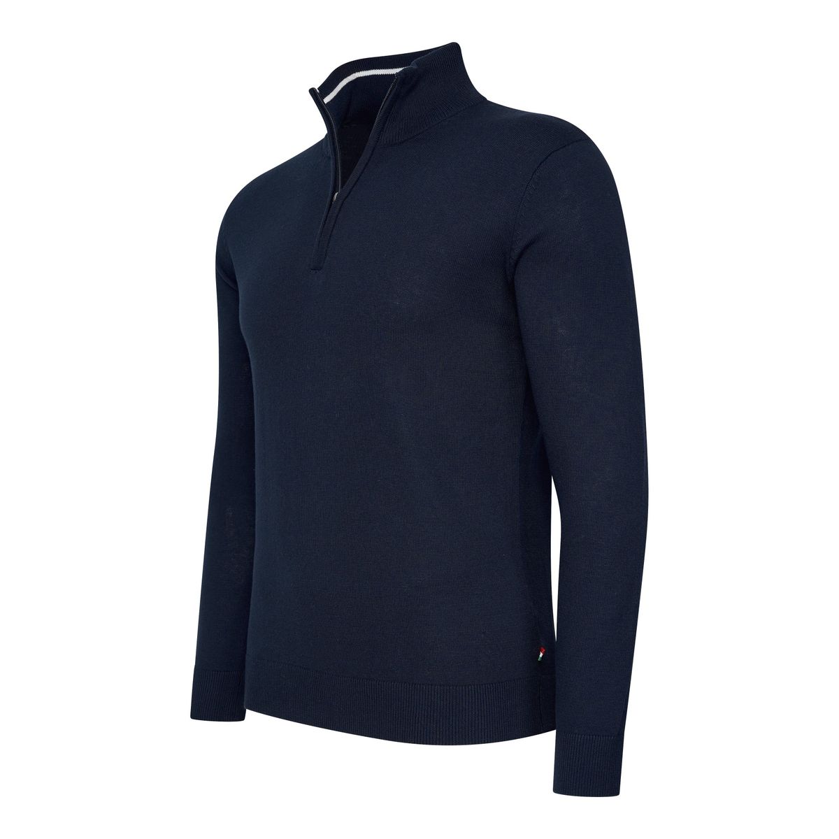 Herren Strickpullover mit Viertelreißverschluss