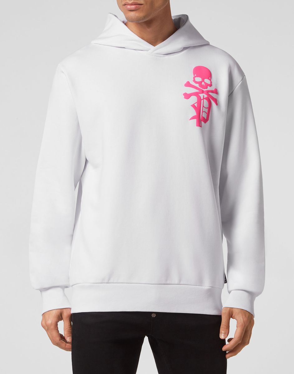 Kapuzenpullover mit Gothic-Grafikprint