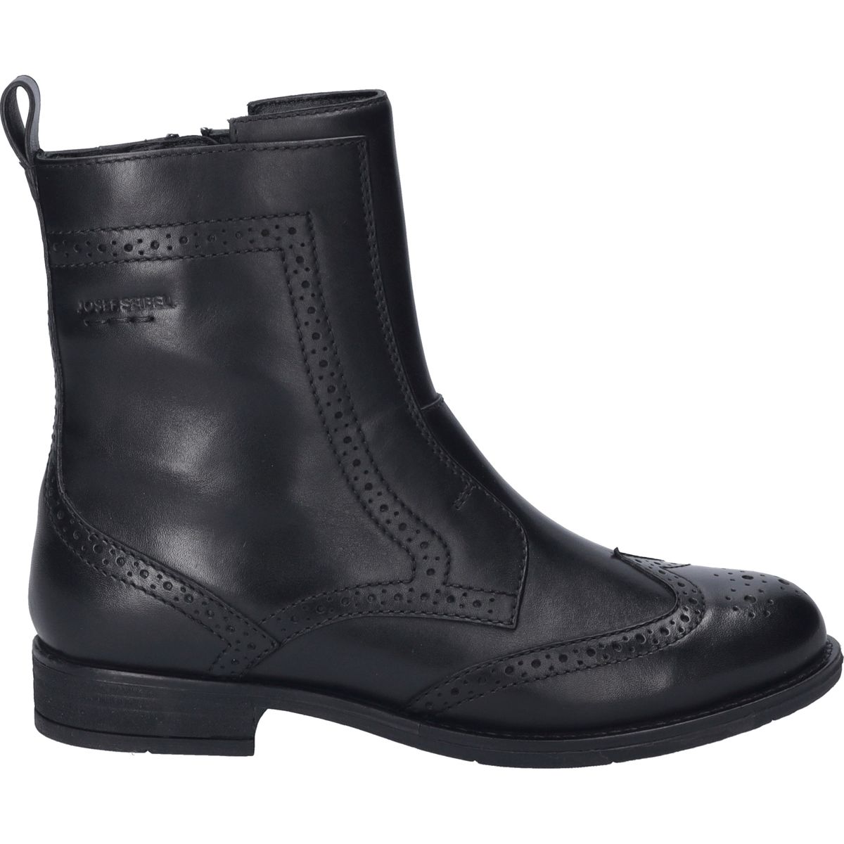 Elegante Brogue-Stiefeletten mit Flügelkappe