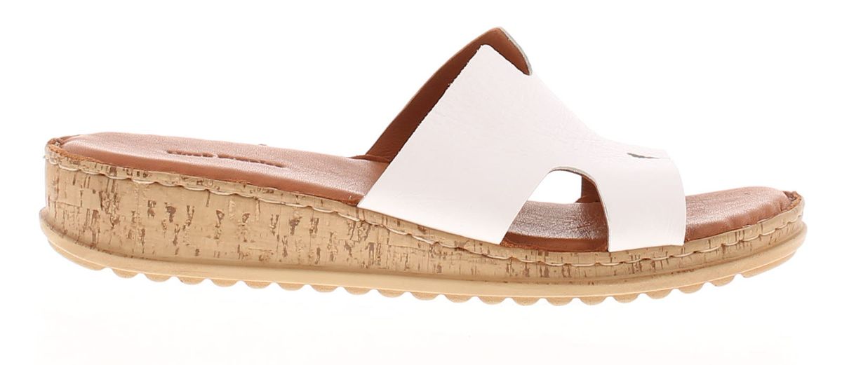 Leder-Keilsandalen mit Cut-Outs