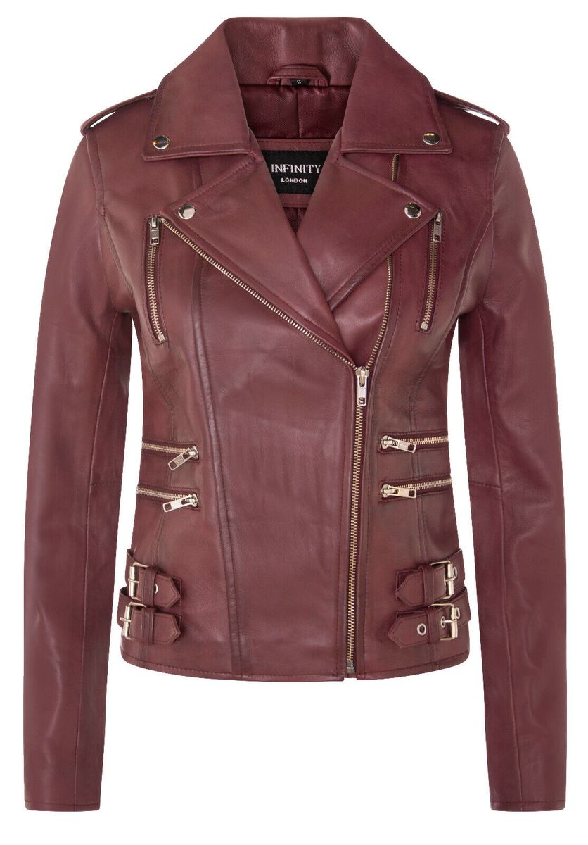 Gelbe Lederjacke Brando Bikerstil
