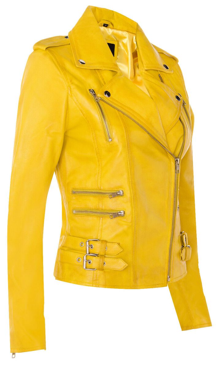 Asymmetrische Moto-Jacke aus Nappaleder