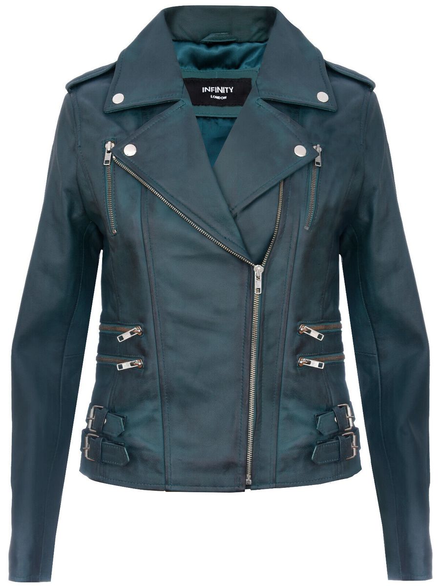 Gelbe Lederjacke Brando Bikerstil
