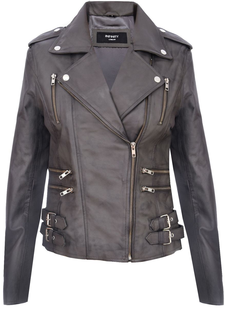 Gelbe Lederjacke Brando Bikerstil