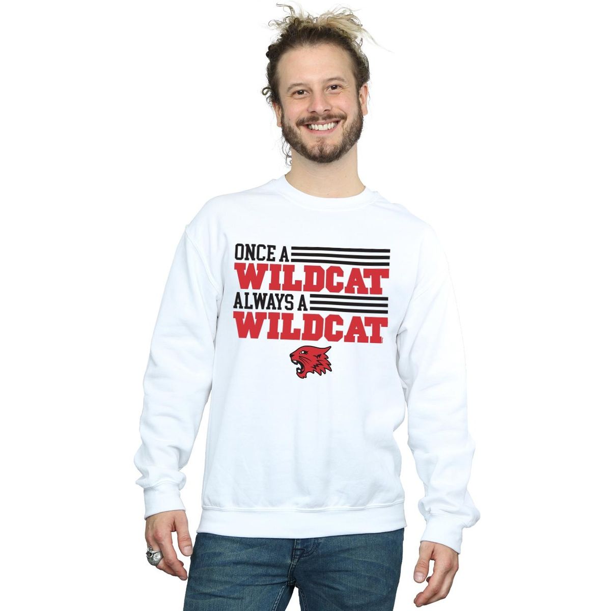 Wildcat Grafik-Sweatshirt mit Rundhalsausschnitt