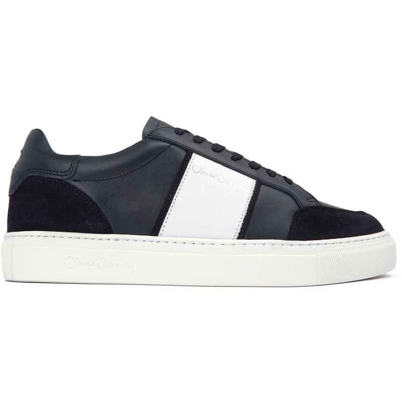 Leder-Court-Sneakers mit niedrigem Schaft