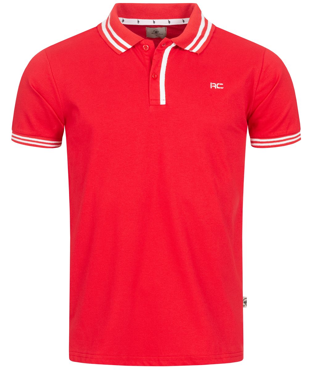 Colorblock Poloshirt mit Logo