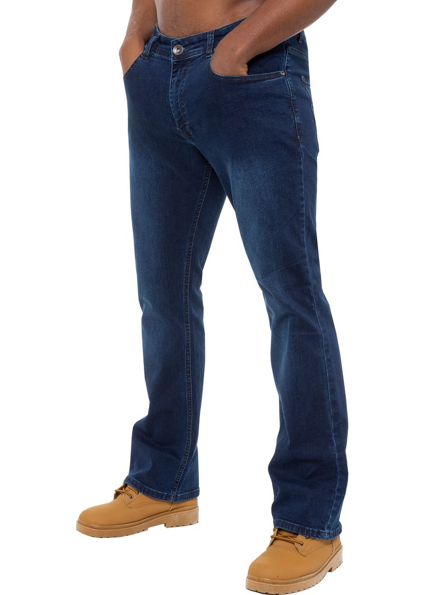 Herren Bootcut Stretch Denim Jeans