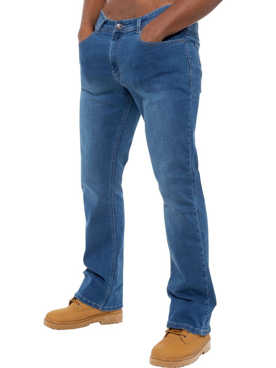 Herren Bootcut Stretch Denim Jeans