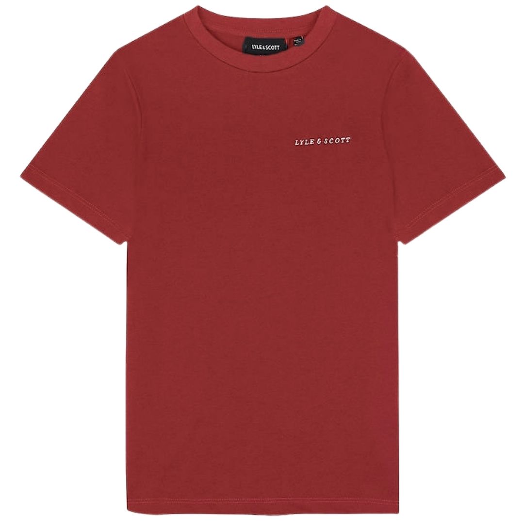 T-Shirt mit gesticktem Logo und Rundhalsausschnitt