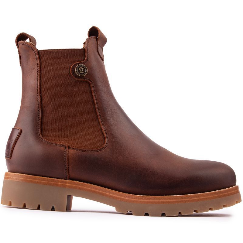 Chelsea Leder Stiefelette mit Profilsohle