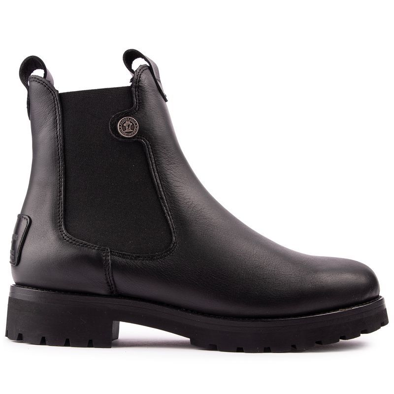 Chelsea Leder Stiefelette mit Profilsohle