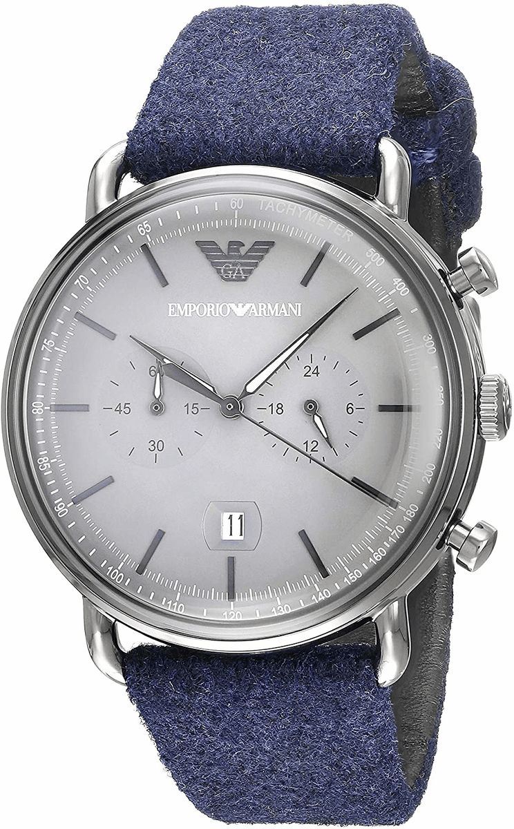 Silberne Edelstahl Quarz Armbanduhr