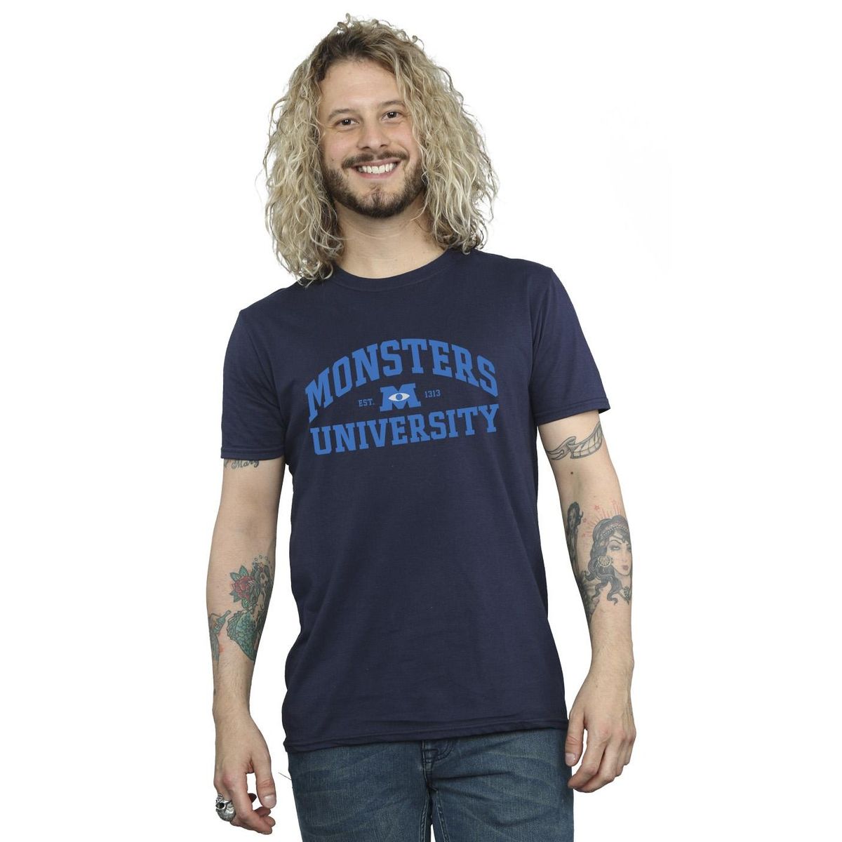 Jersey T-Shirt mit College-Grafikprint