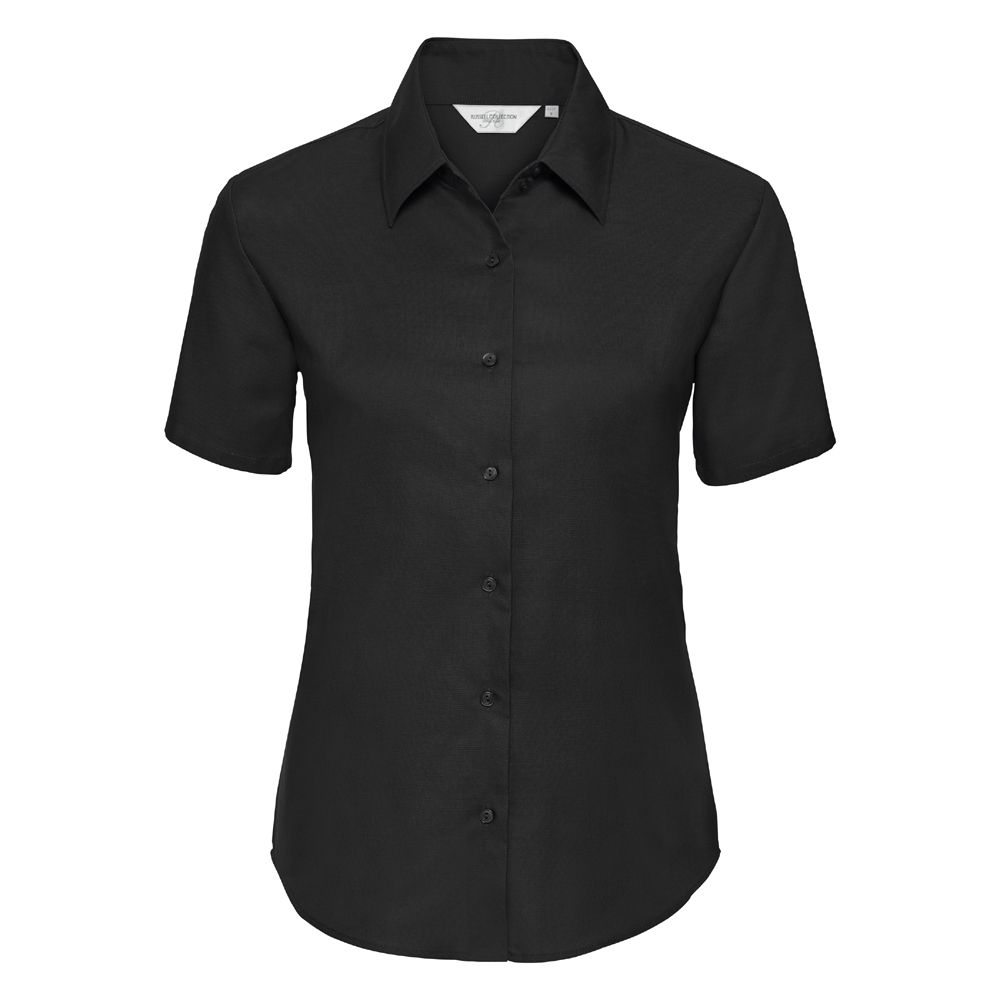 Russell Collection - Hemd für Damen kurzärmlig (Schwarz)