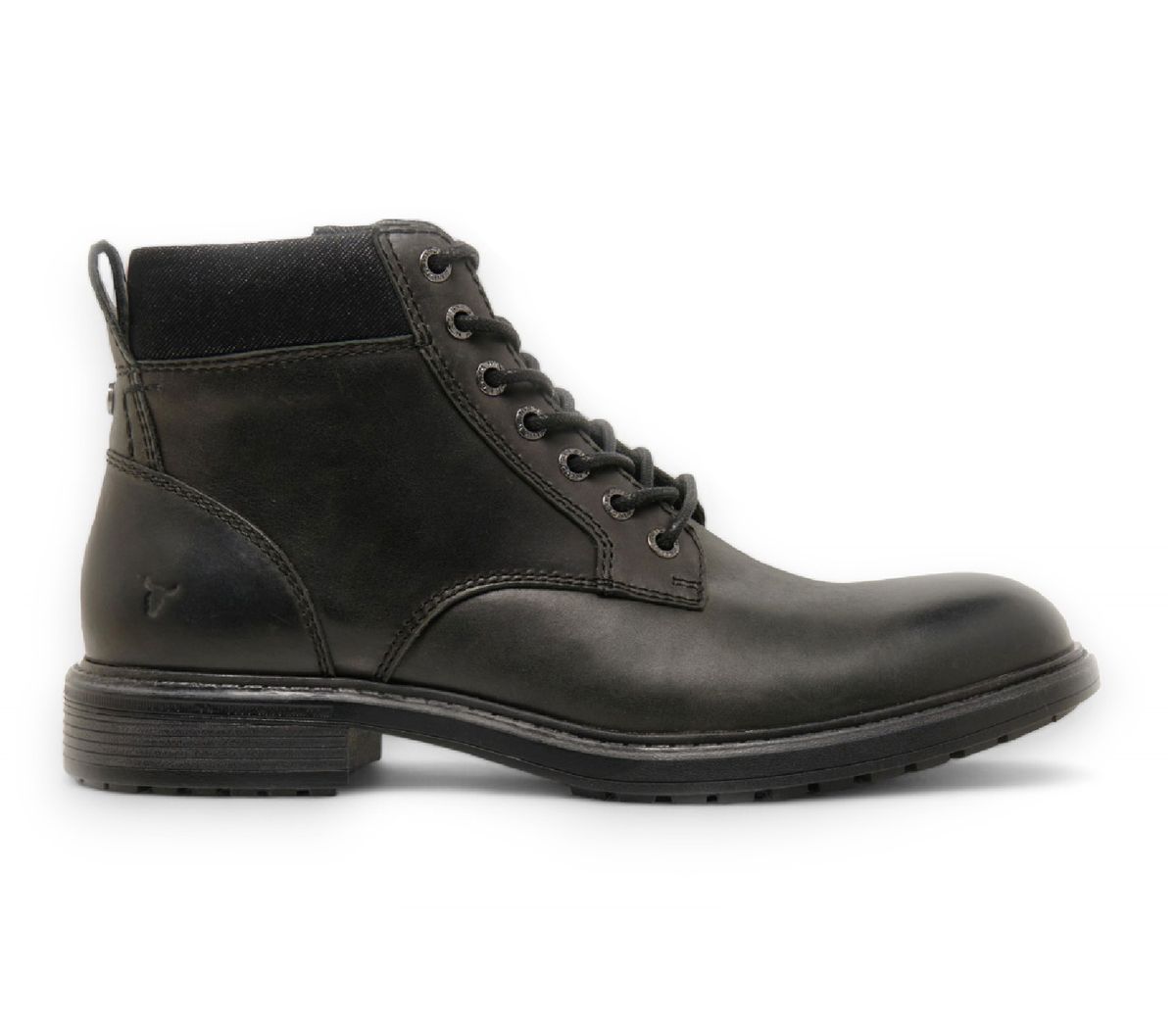 Leder-Schnürstiefeletten
