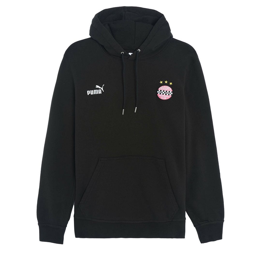 Schwarzer Hoodie mit Grafikprint für Herren