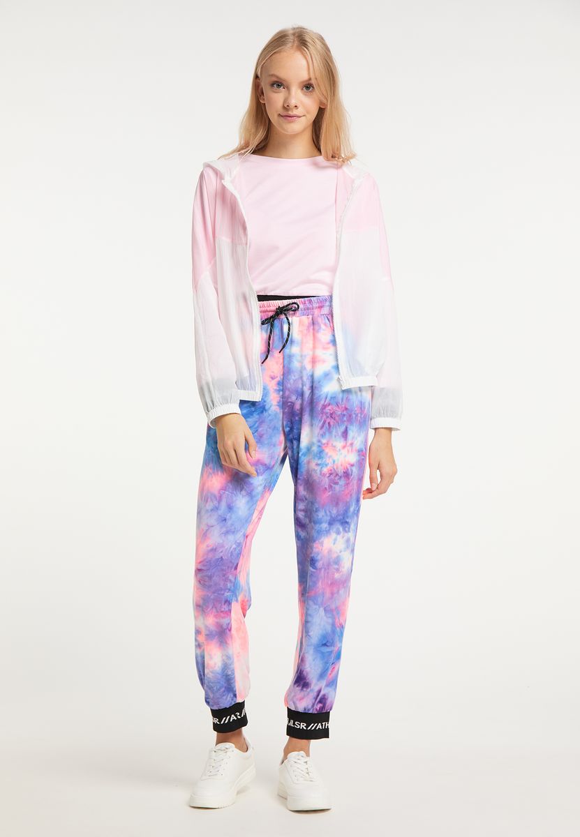 Leichte Kapuzen-Windjacke im Color-Block-Design