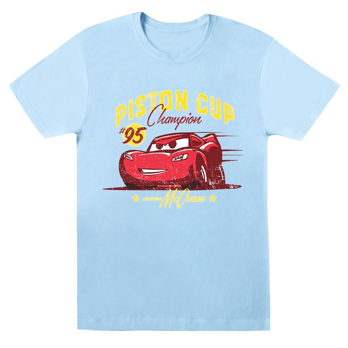 Disney - "Cars Piston Cup Champion" T-Shirt für Herren (Babyblau)