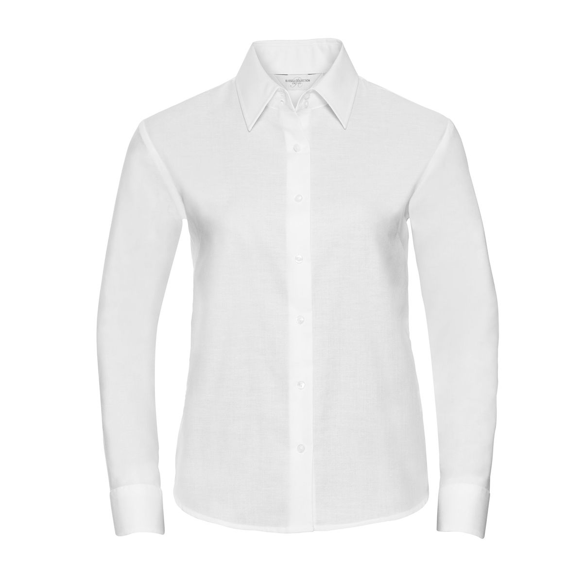 Russell Collection - Hemd für Damen Langärmlig (Weiß)