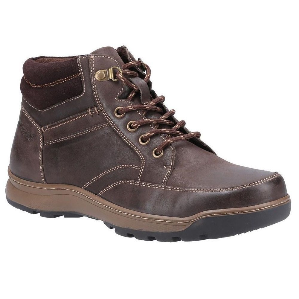 Hush Puppies Herren Grover Lederstiefel (Braun)