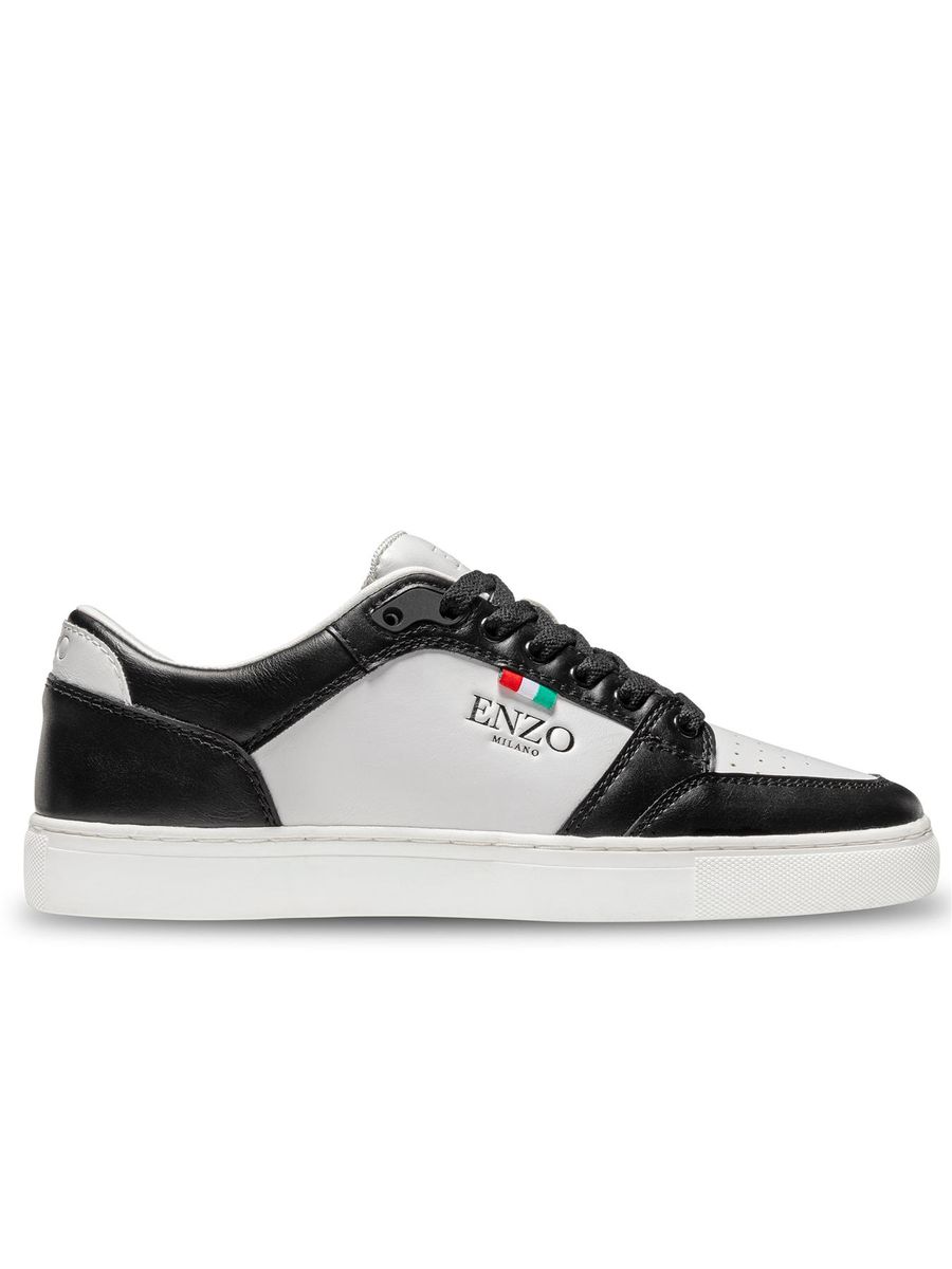 Klassische, italienisch inspirierte Low-Top-Sneakers