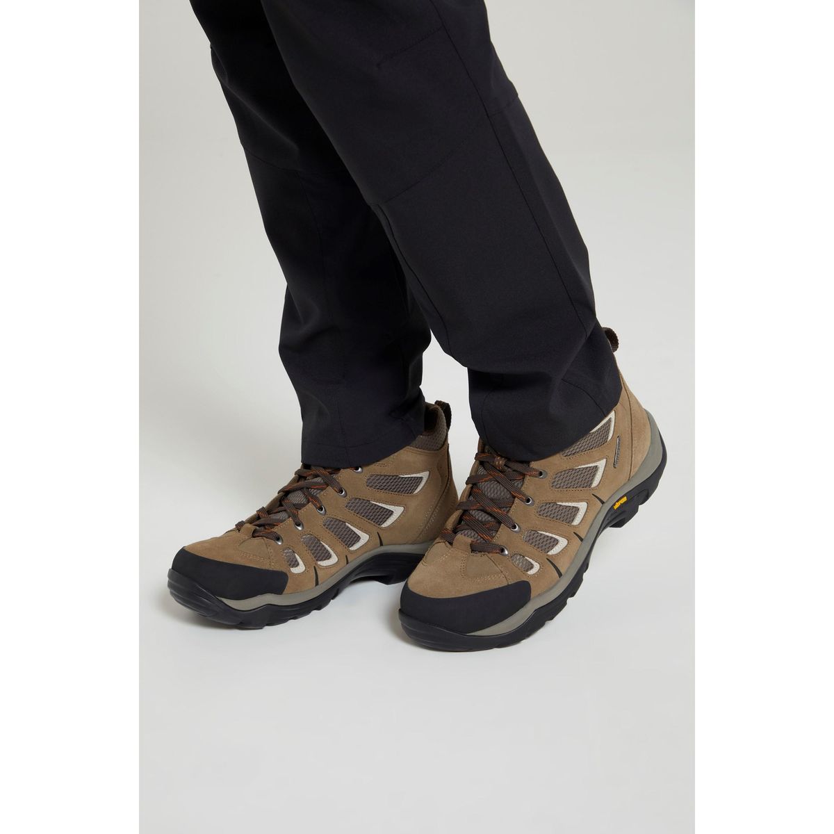 Mountain Warehouse Mens Field Extreme Wildleder breite Wanderschuhe (braun)