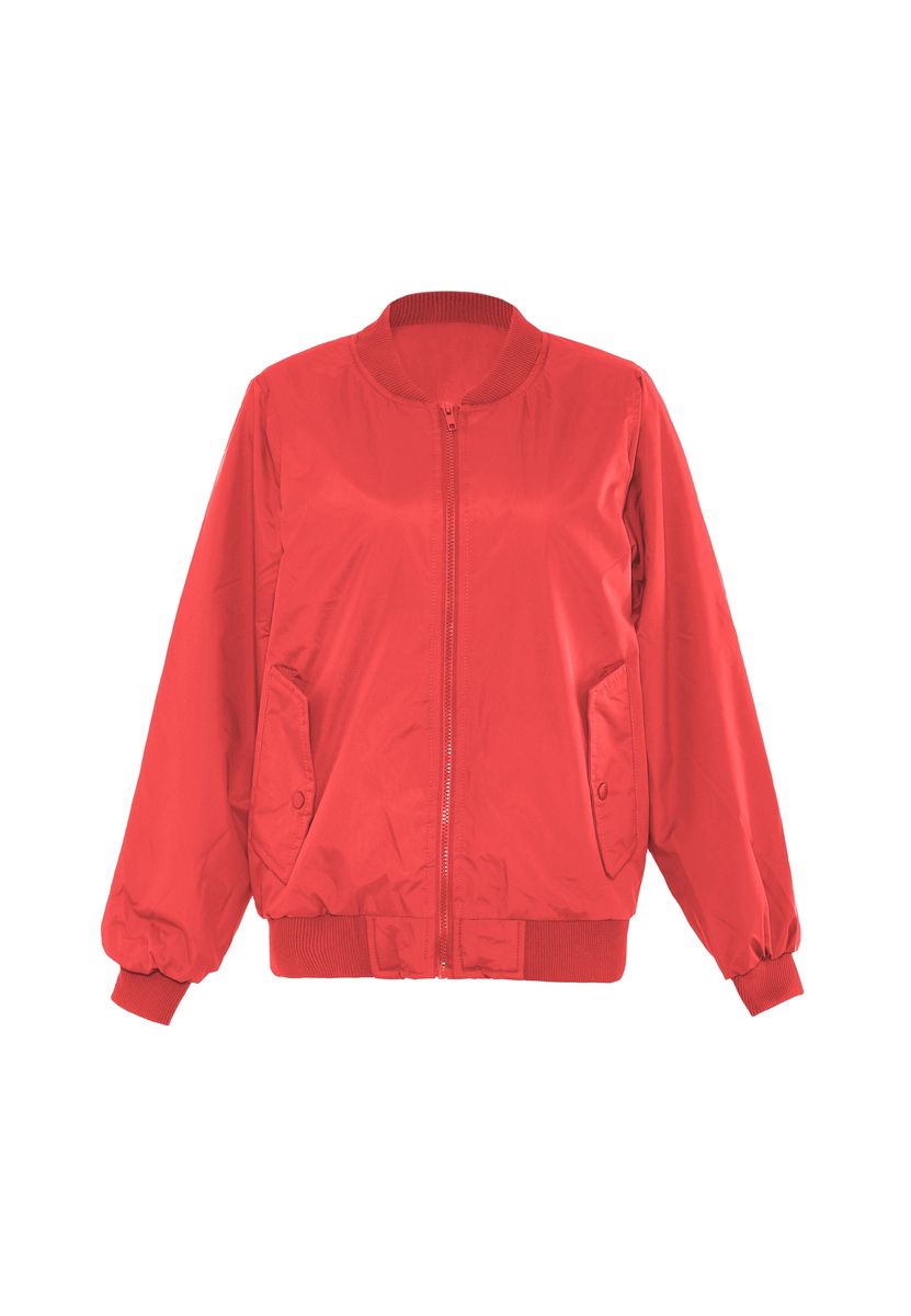 Sportliche rote Blousonjacke