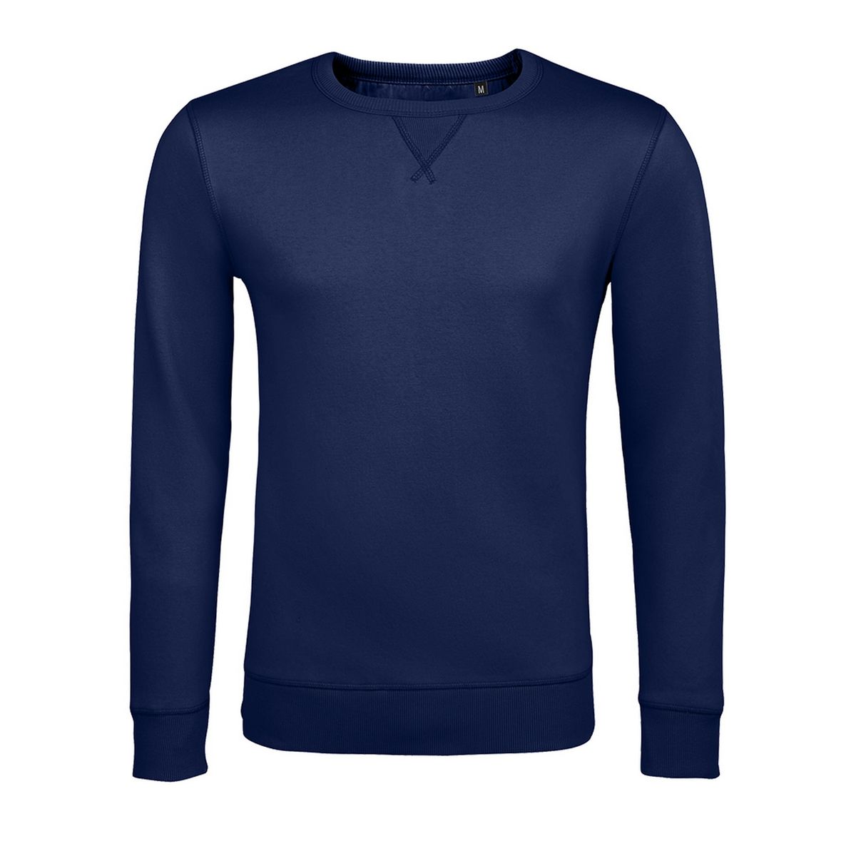 Unisex Marineblaues Sweatshirt mit Rundhalsausschnitt