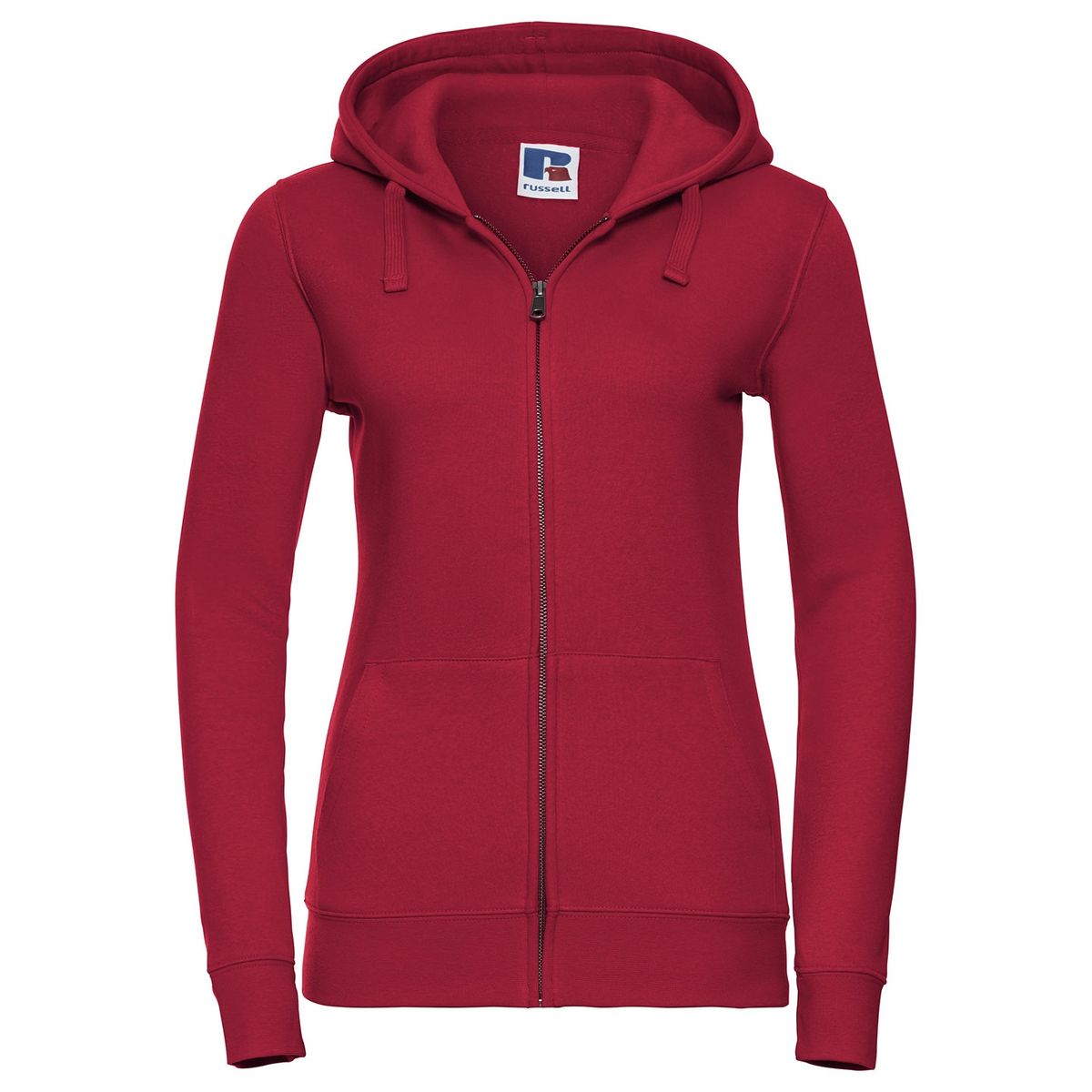 Damen Fleece Kapuzenpullover mit Reißverschluss