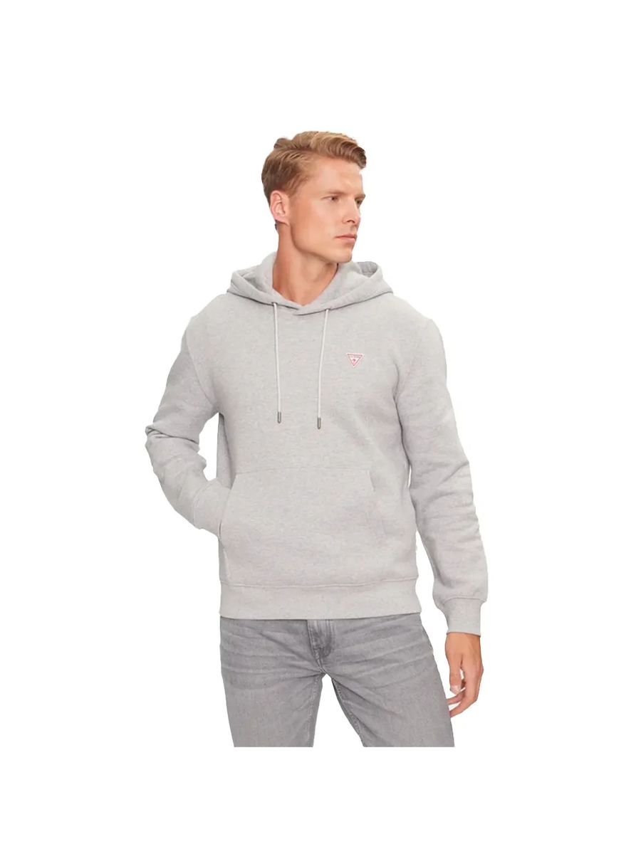 Klassischer Kapuzenpullover mit Logo-Aufnäher