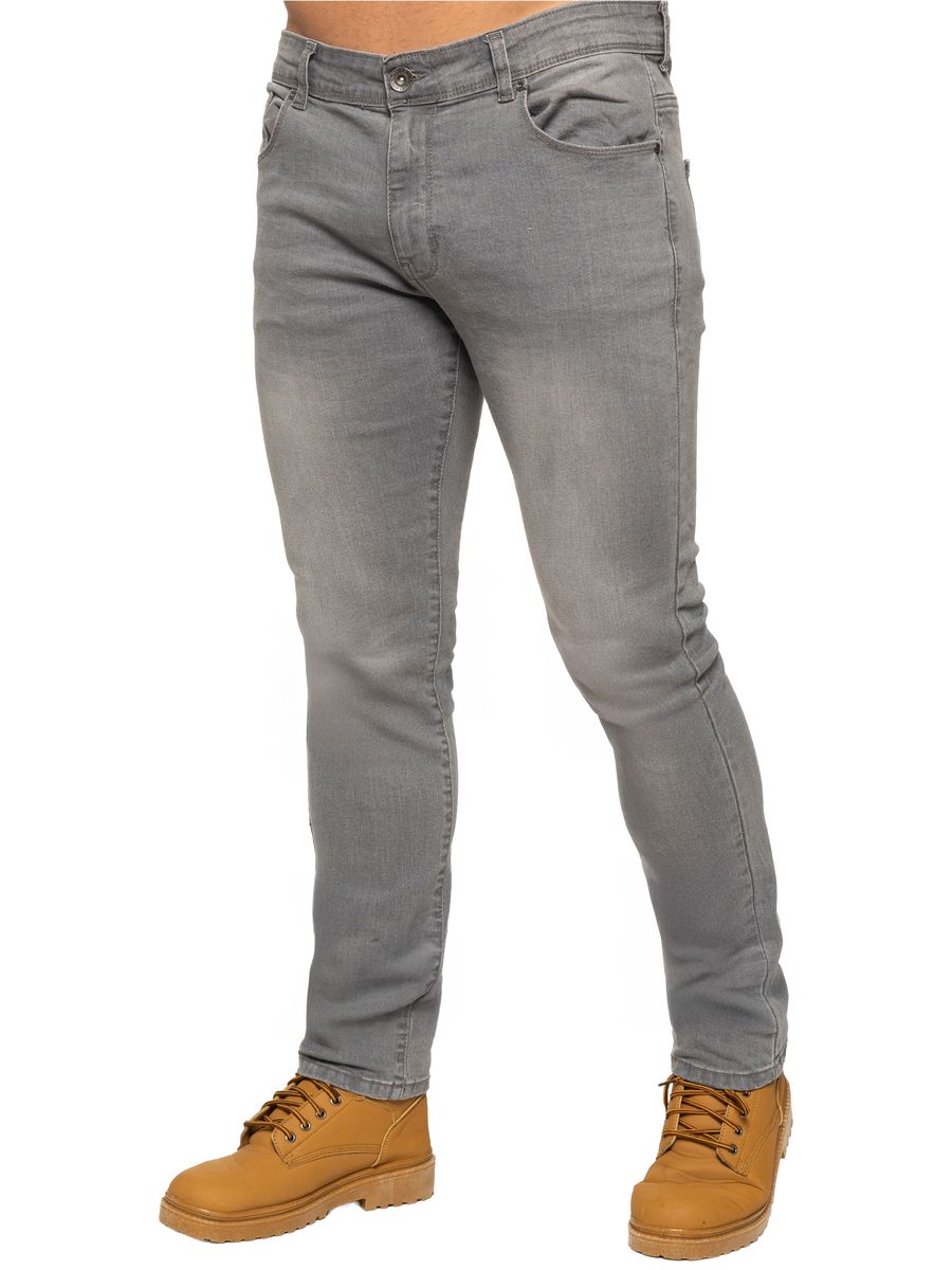Herren Slim Stretch Schwarze Denim Jeans