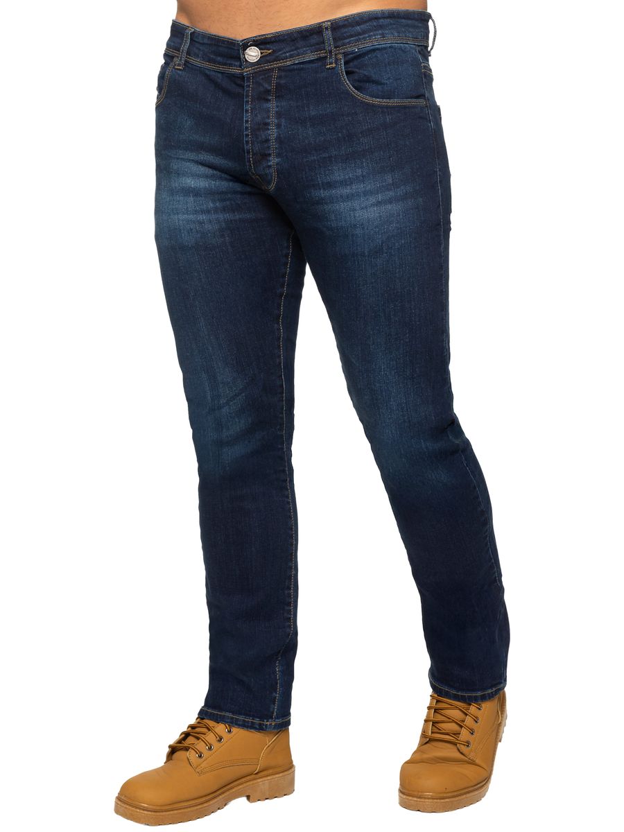 Herren Slim Stretch Schwarze Denim Jeans