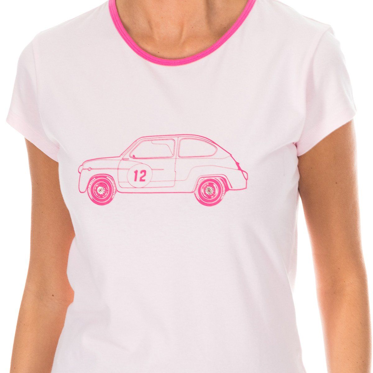 Vintage-Auto Grafik Ringer T-Shirt
