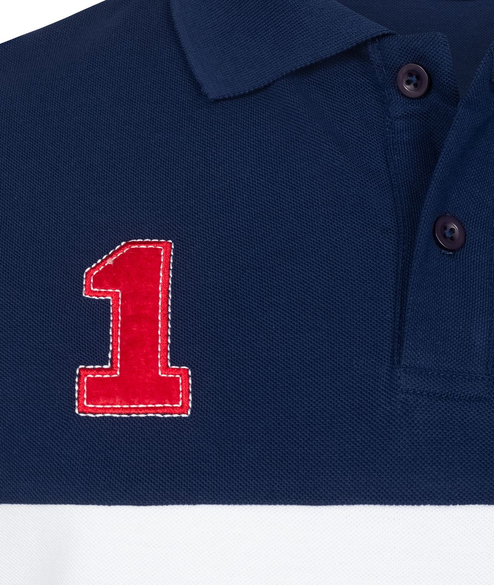 Sportliches Color-Block Piqué-Poloshirt