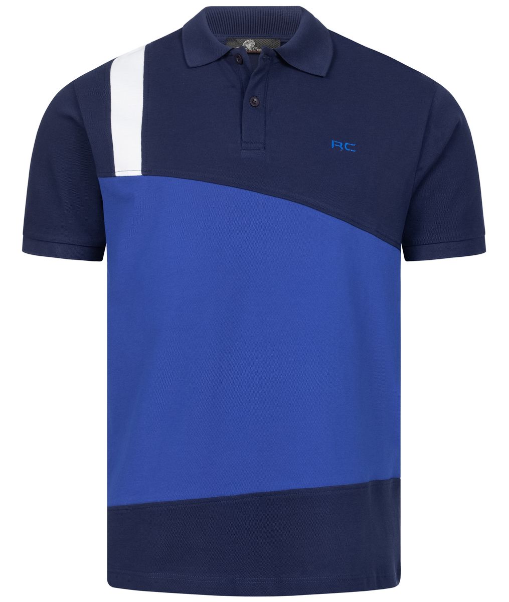 Farbblock Baumwoll-Poloshirt