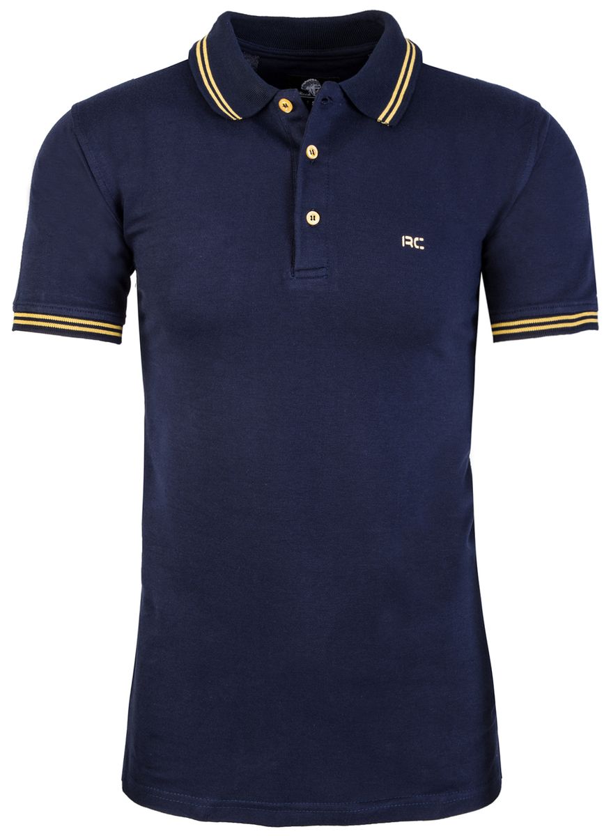Farbblock Baumwoll-Poloshirt