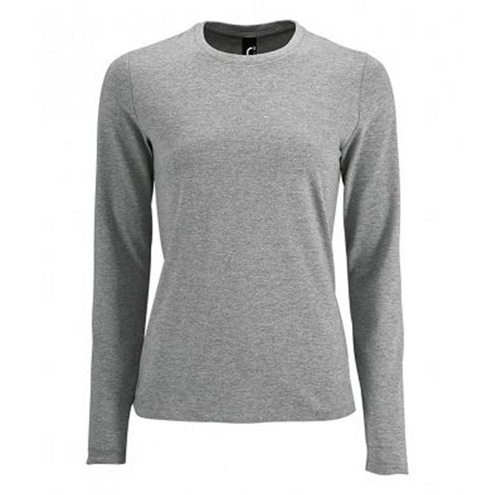 Damen Langarmshirt Figurbetontes T-Shirt