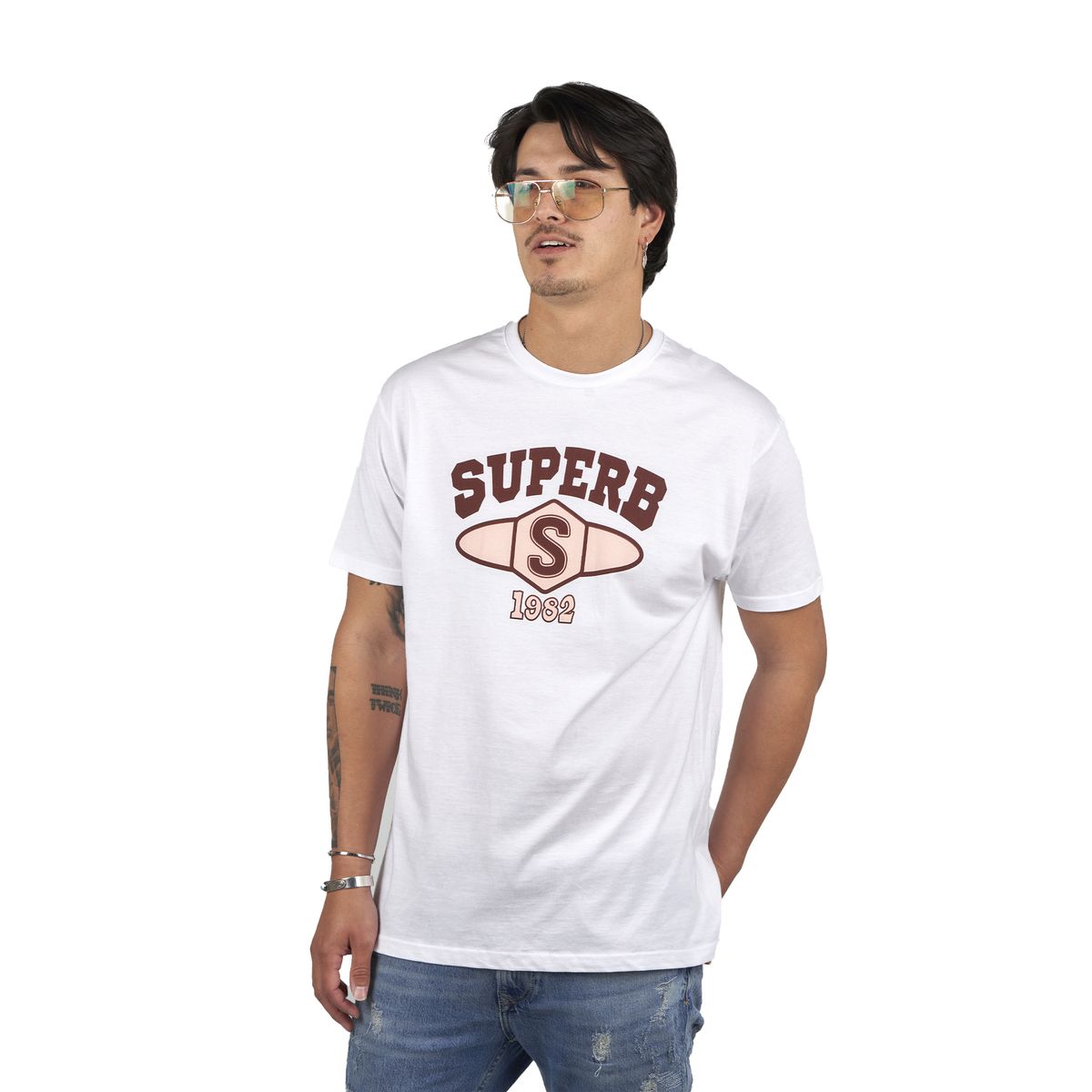 Herren Kurzarm Grafik T-Shirt