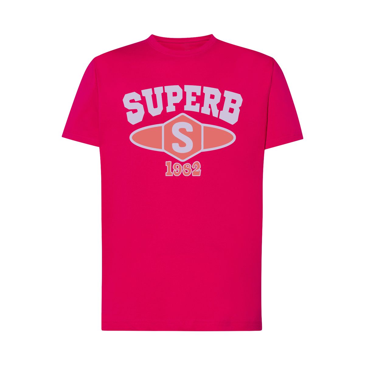 Baumwoll-T-Shirt mit College-Grafikprint