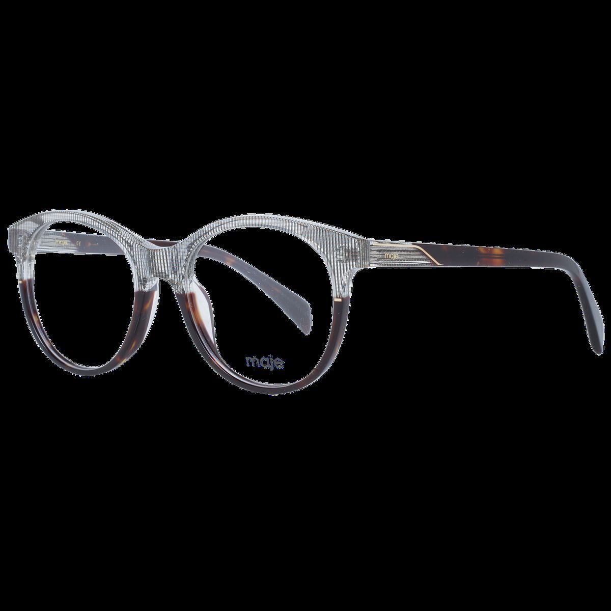 Runde zweifarbige gestreifte Korrekturbrille