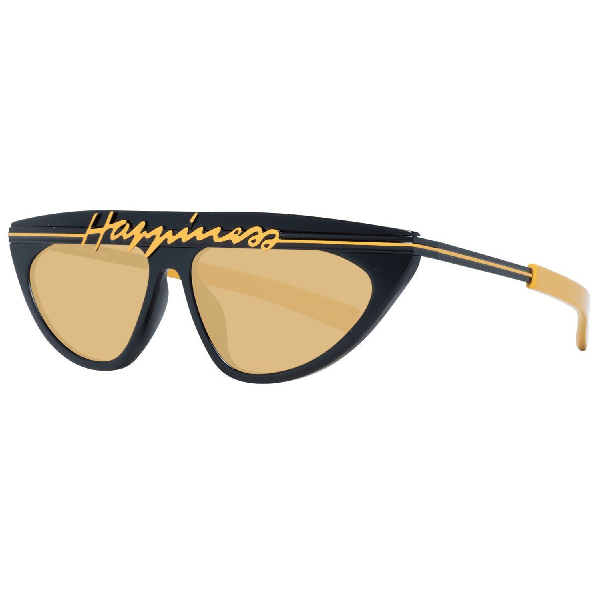 Geometrische Cat-Eye Sonnenbrille mit Brauensteg