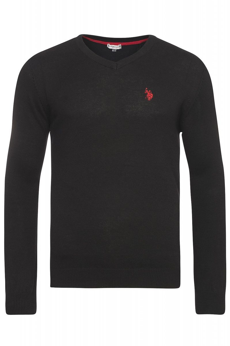 Herren Strickpullover mit V-Ausschnitt