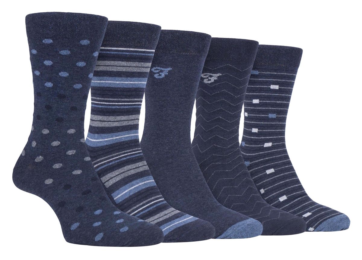 Herren Socken aus weicher Baumwolle mit Muster